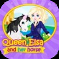 Queen Elsa And Her Horse Girl Games