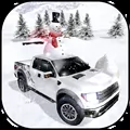 Winter Snow Giant Truck Drive