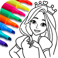 Colouring Drawing for Girls