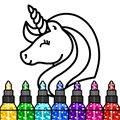 Unicorn Coloring Book Games