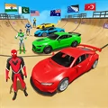 Superhero Car Ramp Stunt Games