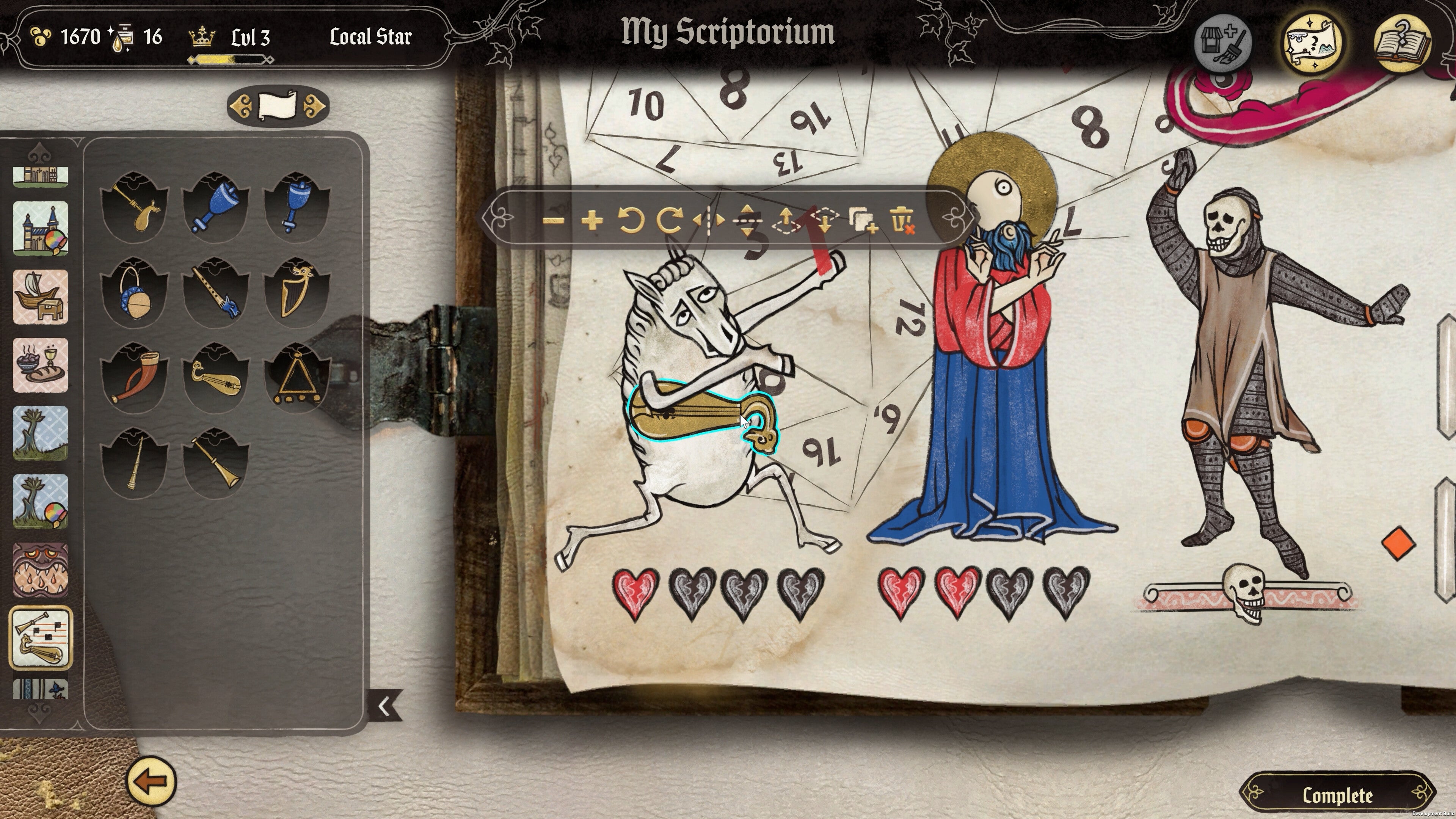 Create sacred, obscene or cringey medieval art in the playtest for Scriptorium, an illuminated manuscript sim