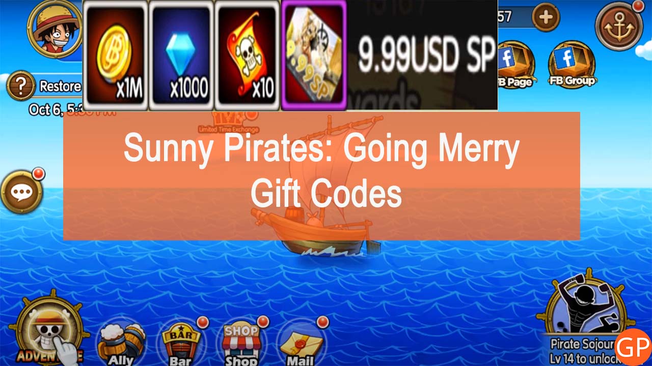 Sunny Pirates: Going Merry Codes for July 2025